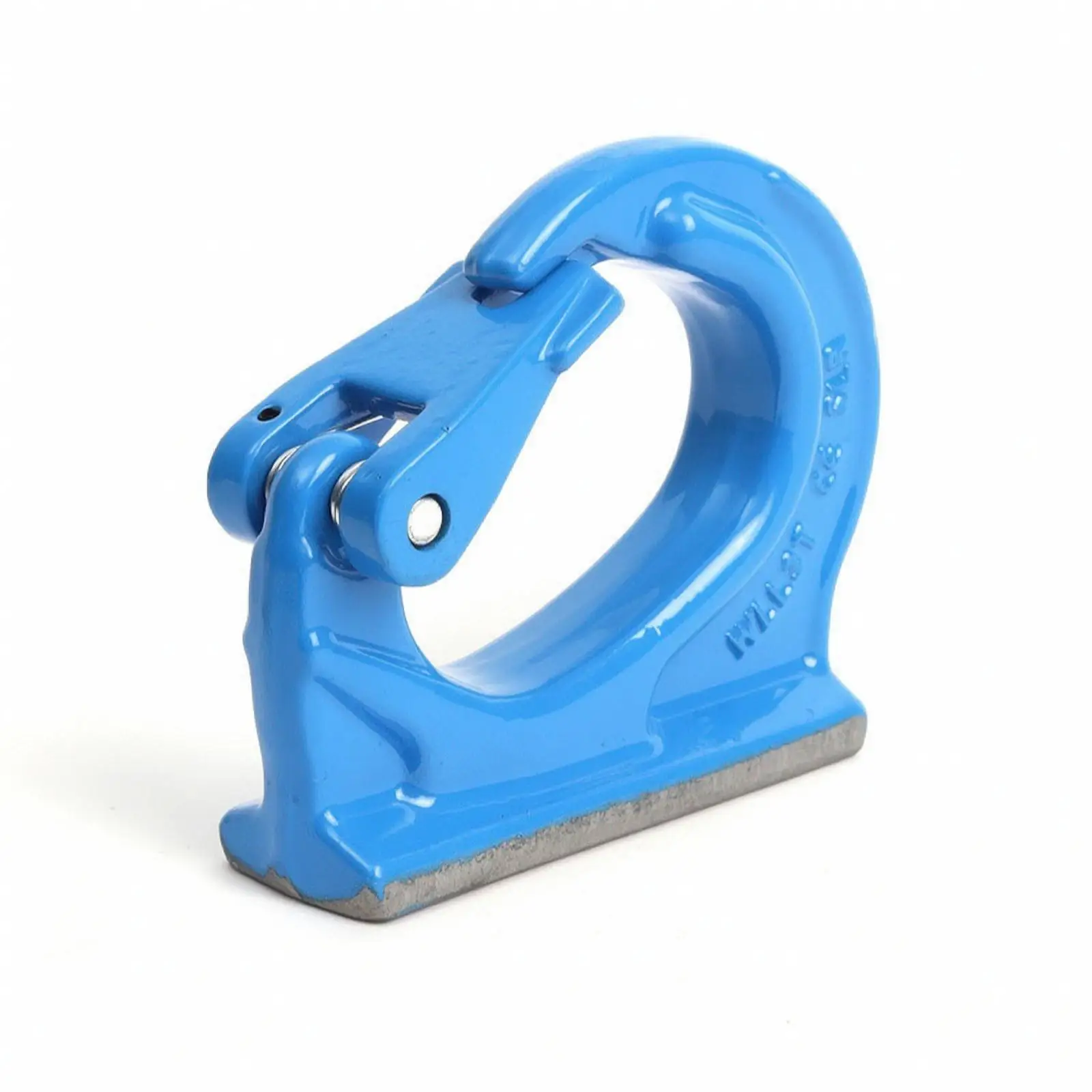 Blue Painted Alloy Welded Hook with Latch for Round Lifting Sling Crane and Industrial Rope Lifting Tool