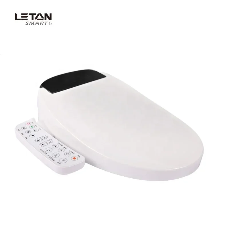 D Shape Oval Automatic Waterproof Hygiene Cover Smart Toilet Bidet Seat Cover Heated Toilet Seat With Dryer