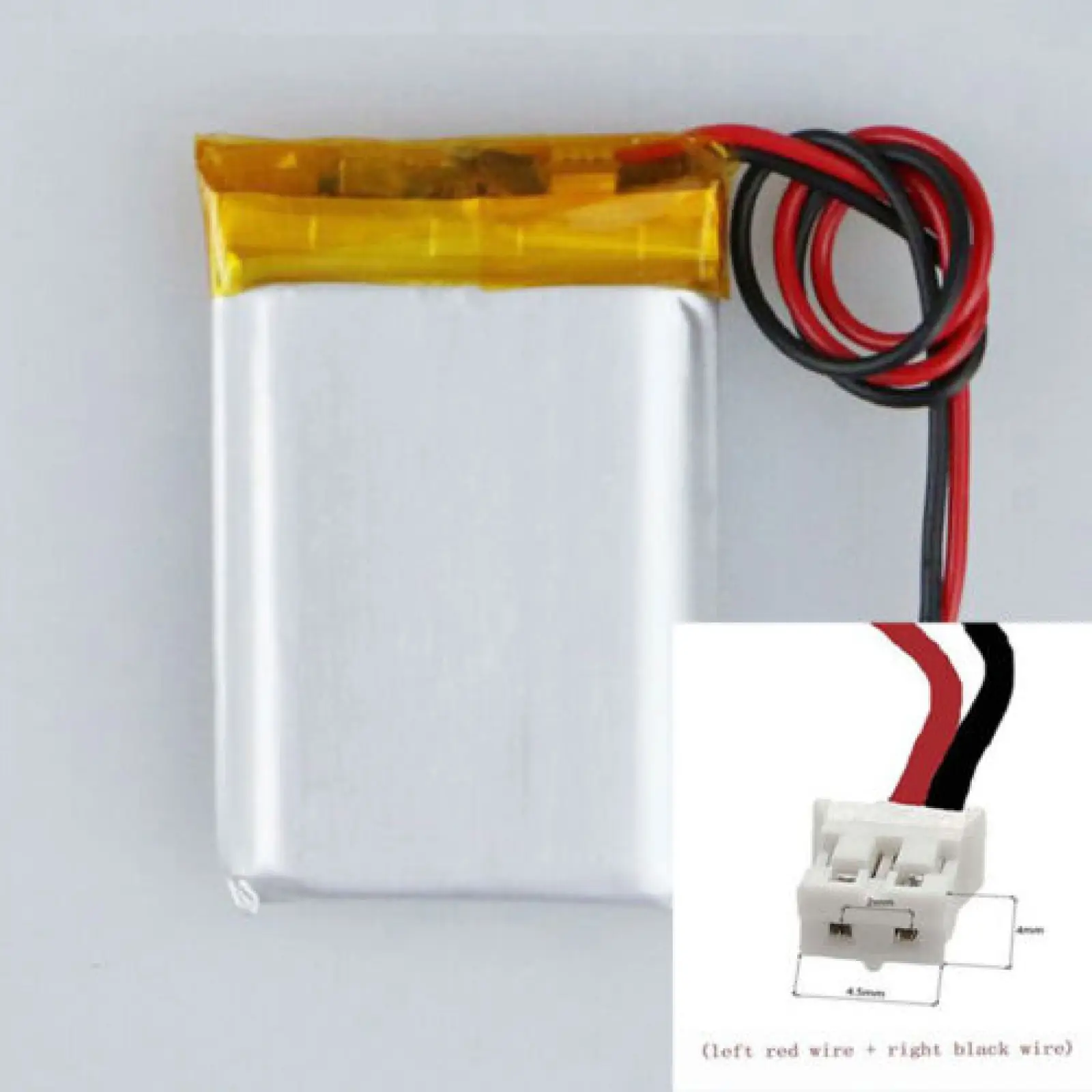 3.7V 700mAh 802535 Li-Polymer Li Battery JST-PH 2pin 2.0 For CHARGING TREASURE POWER TABLET DVD GPS MP4 MP3 LAPTOP