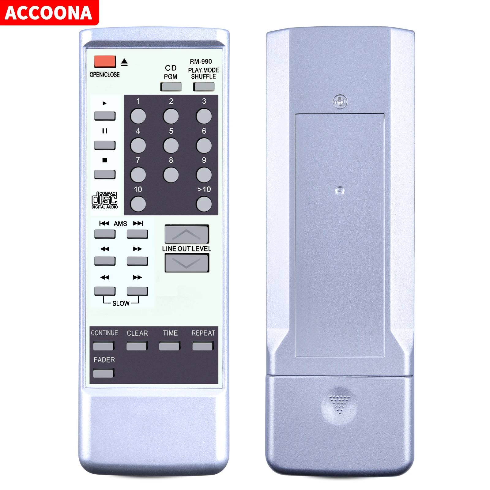 Remote control RM-990 for SONY CD PLAYER CDP-101/297/497/570/590/597/750/790/897/990/991/950/970/222/227/228/2 remote controller