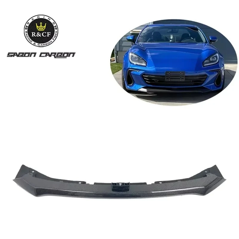 For 2022 Subaru BRZ ZD8 Carbon Fiber OE Style Front Bumper Splitter Lip Spoiler Bumper Guard
