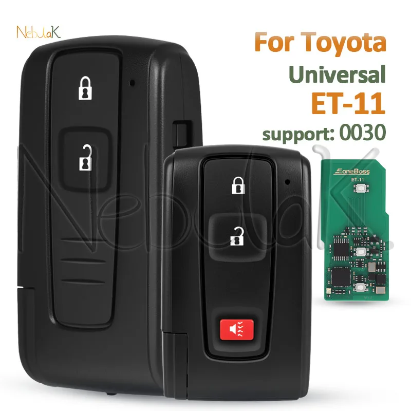 

EoneBoss ET-11 Universal Smart Key Fob For Toyota Prius 2004-2016 Crown 2008-2014 0030 4D 8A Keyless Bluetooth Remote Locksmith