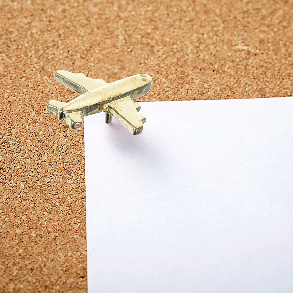 Punaises d'avion en métal, épingles d'avion, décorations de panneau de liège, bouton de bienvenue, clous de bulletin, 24 pièces
