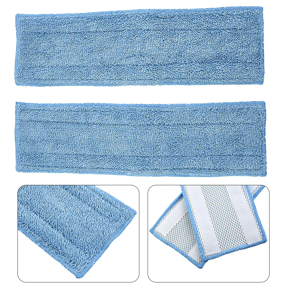 2PCS Washable Microfibre Mop Cloths Compatible with For Moppy Steam Cleaner for Efficient Dirt Capture and Cleaning