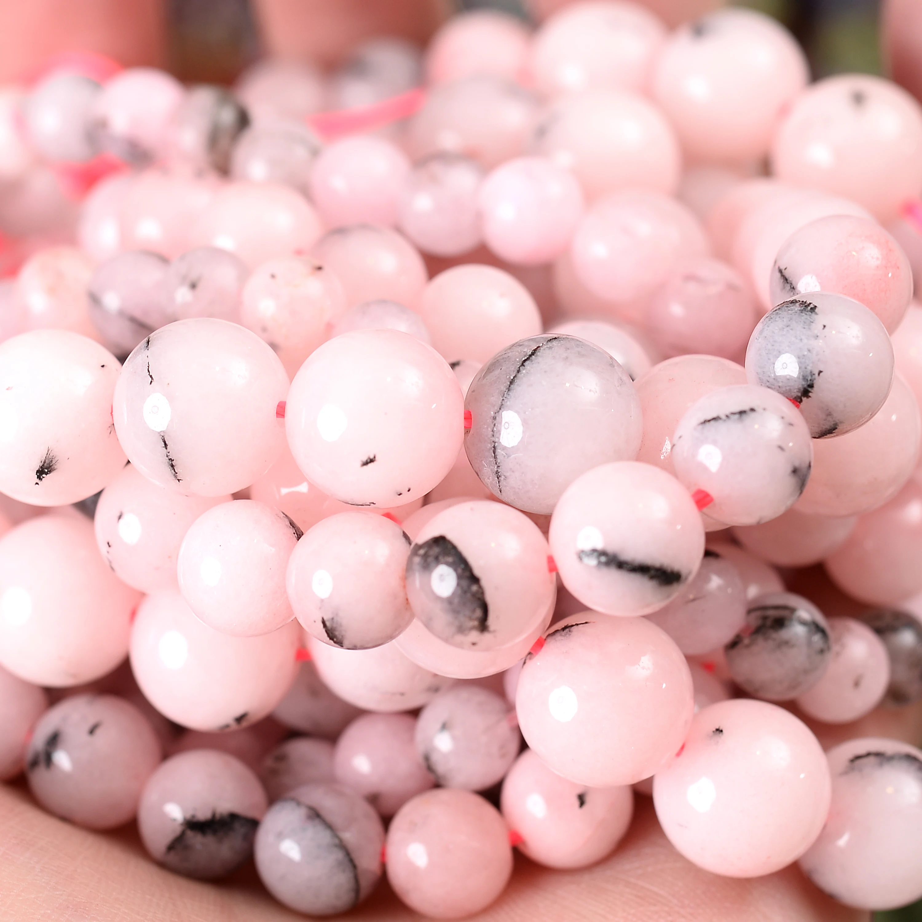 Natuursteen Kralen Lava Jaspers Tijgeroog Quartz Agaat Ronde Losse Kralen voor Sieraden Maken DIY Armband Accessoires 4-12MM
