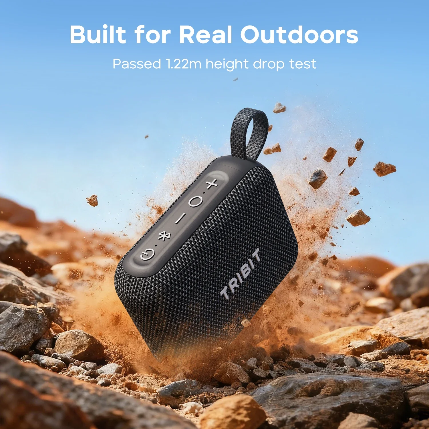 Picture 5: Tribit PocketGo Portable Bluetooth Speaker IP68 Waterproof BT6.0 Outdoor Pool Party Camping Travel with Built-in Mic TWS APP EQ