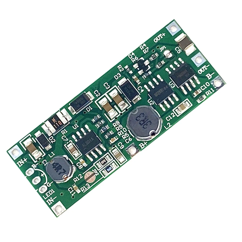 DC UPS Uninterruptible Module 3.7V Lithium Battery Charging and Discharging Boost 12V Power-Failure Boost Module