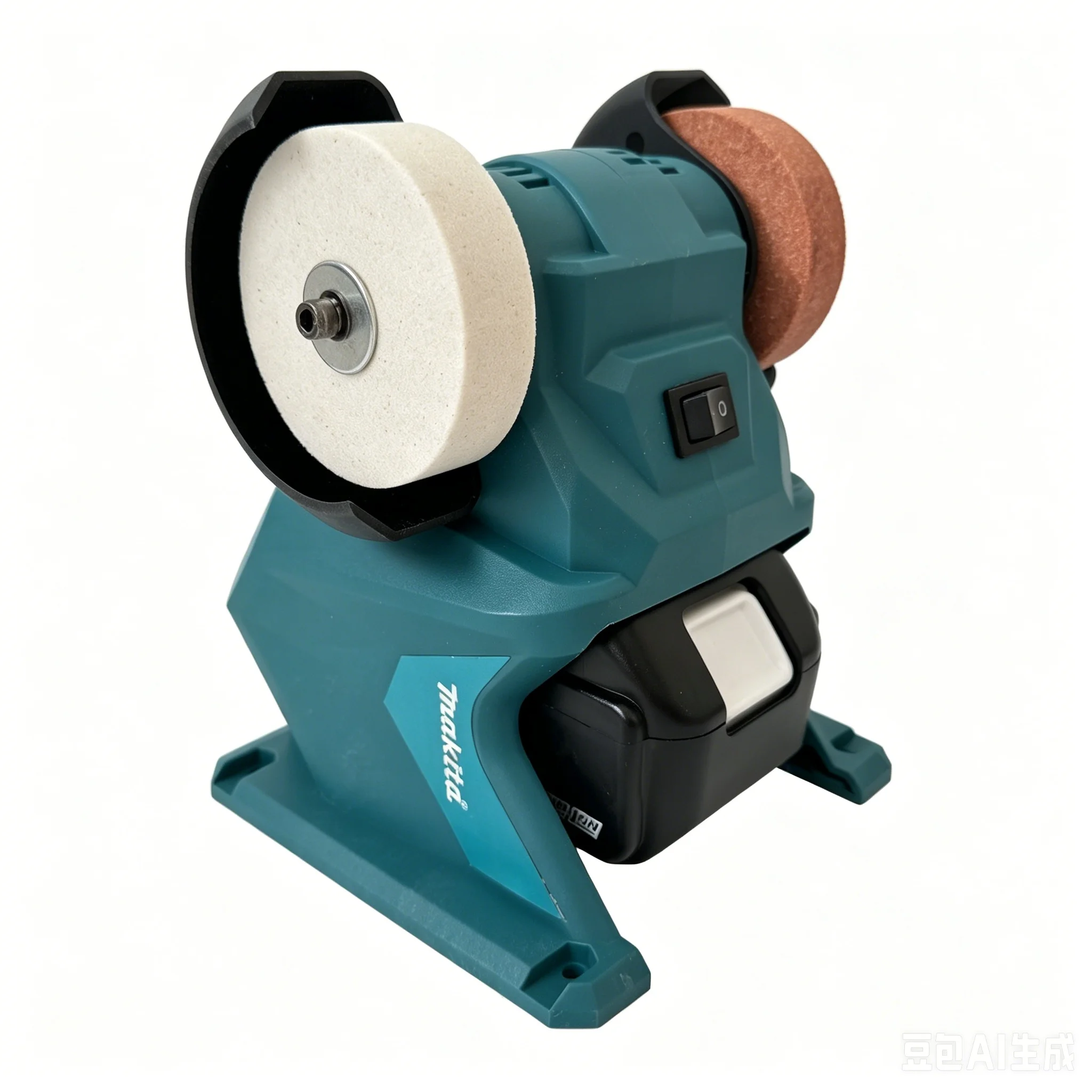 Makita 18V Akku-Tischschleifer | Doppel-Schleifscheiben für Metall, Steinpolieren & Messerschärfen | Tragbares Elektrowerkzeug – Detail 8