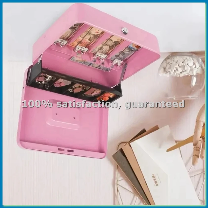 

Сейф-органайзер для хранения ценностей, металлический, с замком, с отделением для наличных, многокомпонентный, портативный, для дома, C-A69M