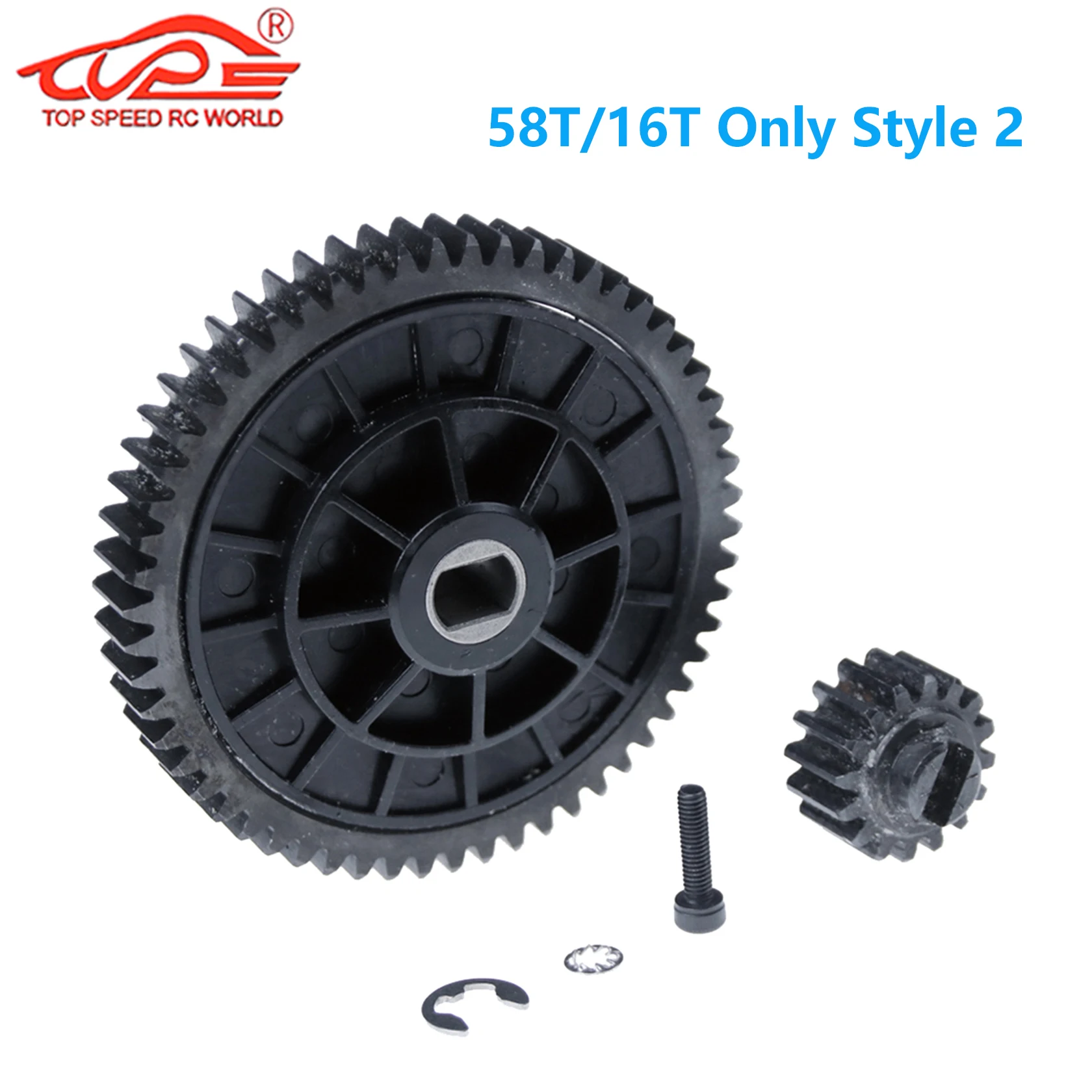 Rc Car Upgrade Metal Gear 57T/17T or 58T/16T or 55T/19T or With Clutch Bell Kit for 1/5 HPI ROFUN ROVAN KM BAJA 5B 5T 5SC Parts