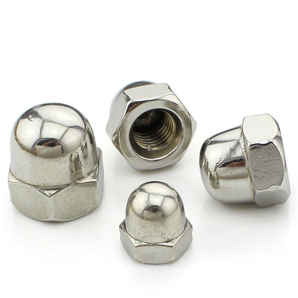 Hex Cap Nut Domed Cap Nuts 304 Stainless Steel For Decrotive M3 M4 M5 M6 M8 M10 M12 M14 M16 M20 DIN1587