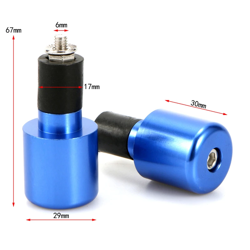 2pcs for Suzuki GSXR600/750/1000 HAYABUSA KATANA Motorcycles Handlebar Steering Counter Weight Hand Grips Balance End Slider