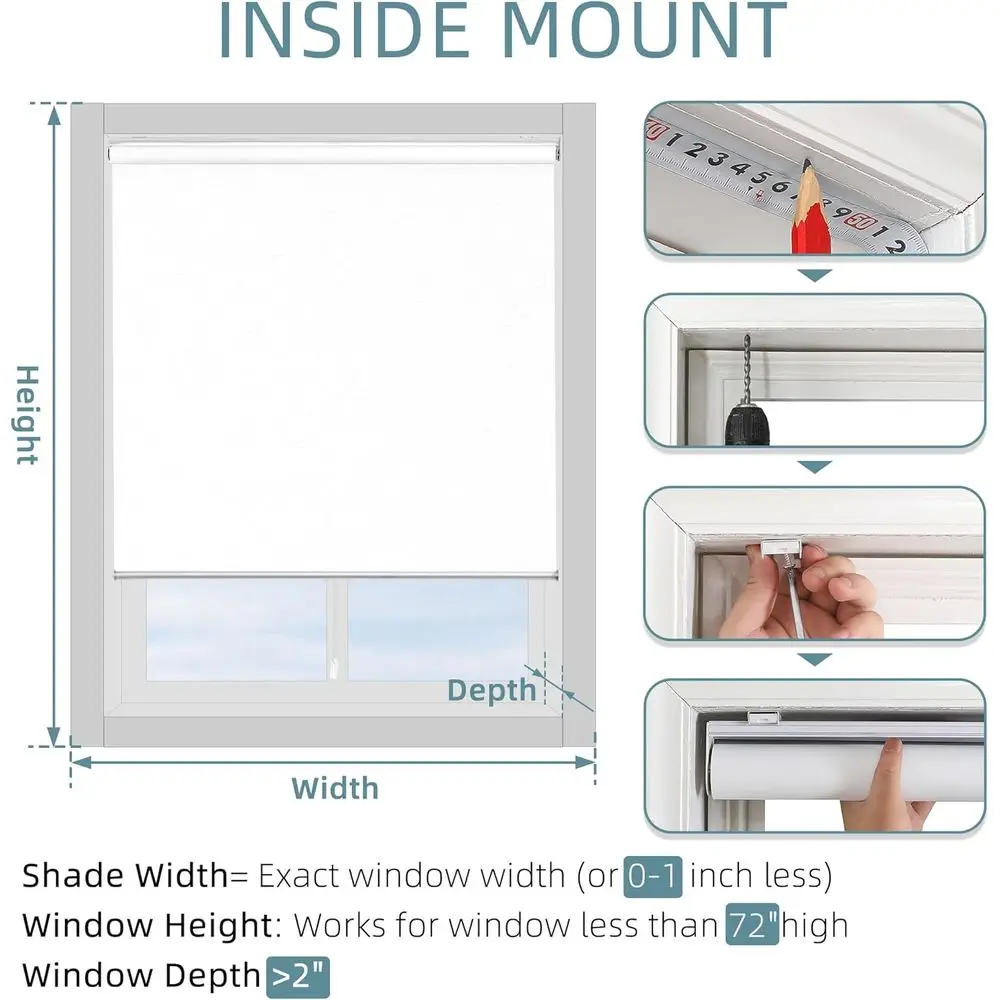 Parasole jacquard a righe oscuranti al 100%, isolamento termico, protezione UV, 25 x 72 per finestre e porte