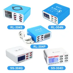 Sunshine SS-304Q 304D RL-304N 304P 304S USB Smart Lightning Charger Digital Display Fast Charging Phone For Android for Samsung