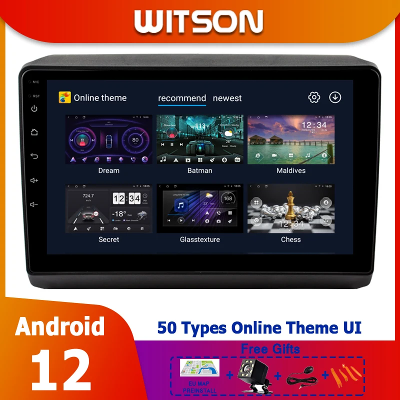 WITSON Android 12 Car Video Player 9 inch Radio Stereo FOR FIAT DUCATO 2016 - 2022 Multimedia carplay bluetooth GPS