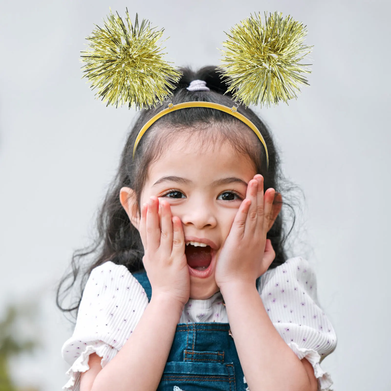 

2pcs Kids Headbands Bright Silk Children Hair Bands Light Weight Fade Resistant Carnival Halloween Party Headdress Accessories