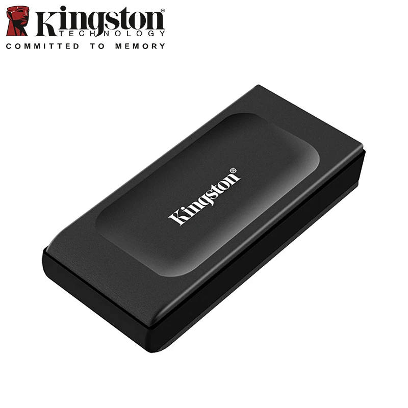 Оригинальный Портативный SSD твердотельный накопитель Kingston XS1000, 1 ТБ, внешний жесткий диск, макс. 1050 Мб/с, USB, Type-C, жесткий диск для ПК