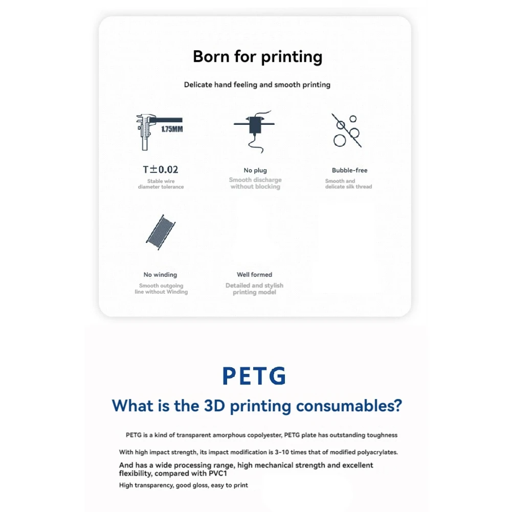 

E-Easy в использовании 3,75 мм 3D-принтер Нормальная нить PLA 1000 г на катушку Одна бутылка 3D-принтера Stick Tool Mika3d