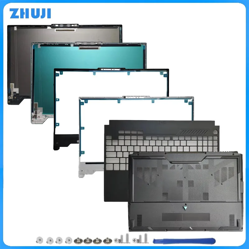 Replace Cover For TUF Gaming F15 FX507 FA507 FX507Z FA507R LCD Back Cover Front Bezel Palmrest Bottom HingeCover 15.6 Inch