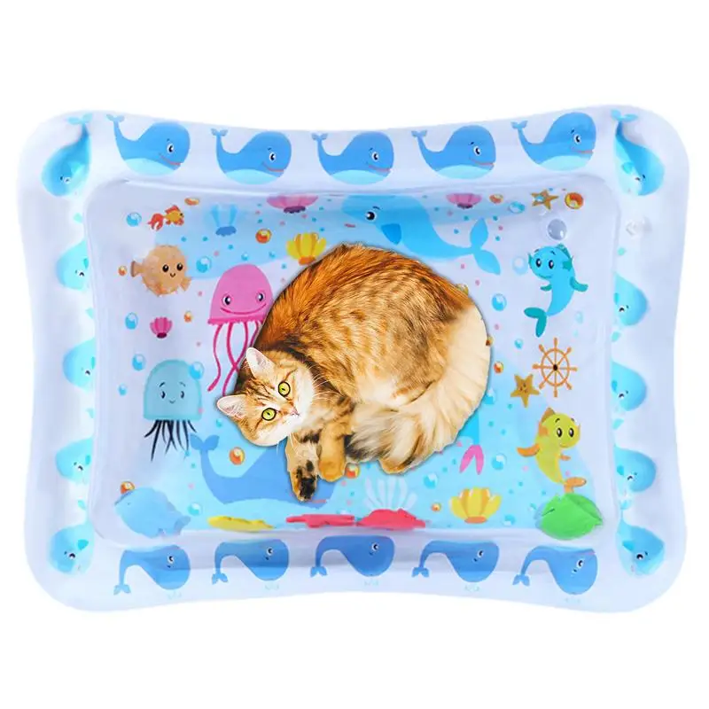 Cat Water Bed Foldable Water Bed For Dogs Inflatable Crawling Pad Thickened Pet Supply For Sleeping All Age Hot Weather Indoor