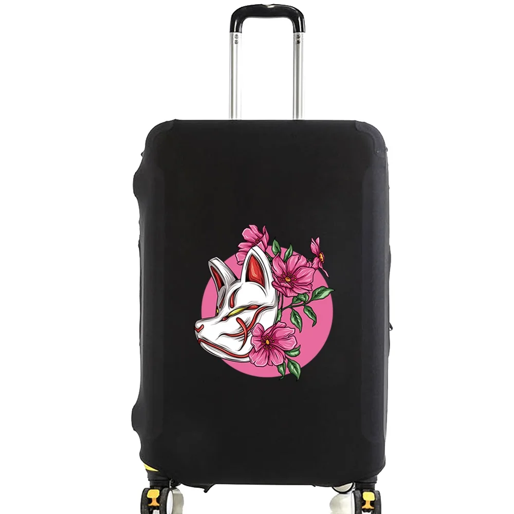 Elasticity Travel Luggage Cover for 18-32 Inch Mask Print Traveling Essentials Accessories Trolley Protective Suitcase Case