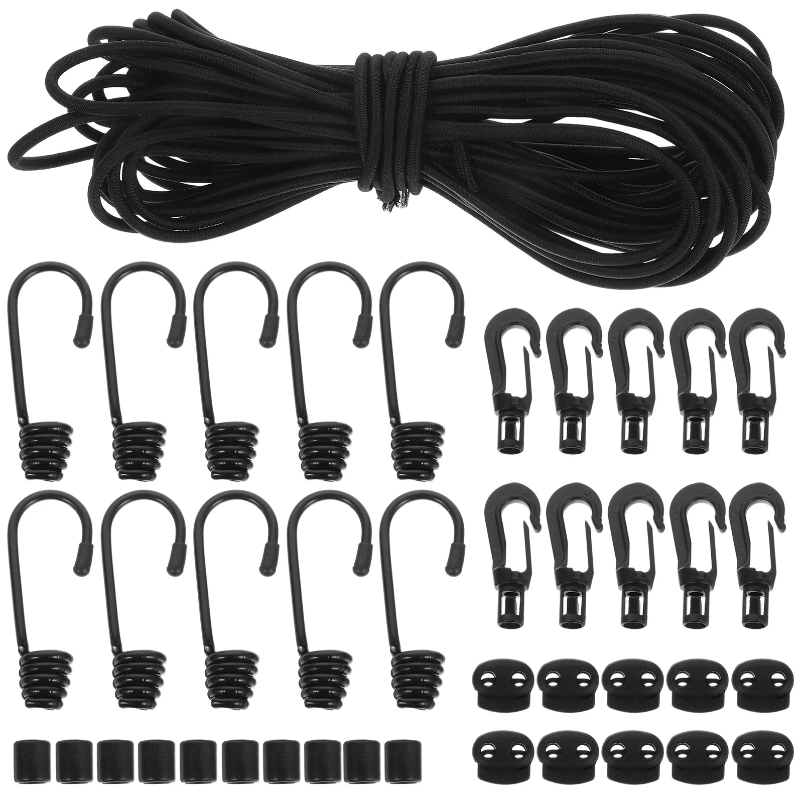

1Set Portable Elastic Buckle Strap Hook Rope Multi-Use Outdoor Tie Down Camping Supply Buckle Strap Multi-Function Hook Rope