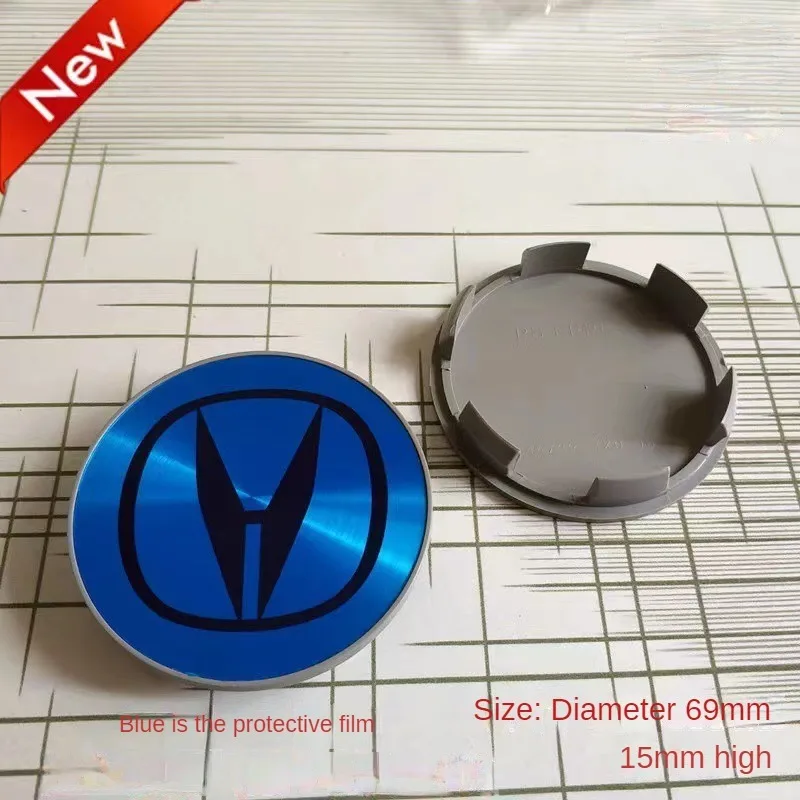 4pcs 58/69mm Wheel Center Cap Car Logo Hub Cover Badge Emblem For Honda Civic City Accord CRV Hrv Jazz Odyssey Spirior CBR HRV