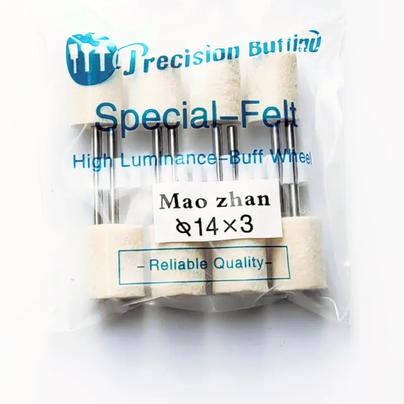 60 Stück/120 Stück, 1 Packung, Polierscheiben aus Wollfilz, Außendurchmesser 3–12 mm, Schleifkopf für Dremel-Bohrmaschine, Drehwerkzeug, 3-mm-Schaft. – Detail 9