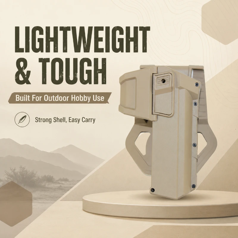 All-in-one Hard Waist Carry Shell Accessory Kit Rotatable Waist Base Side Parts Storage Matte Surface