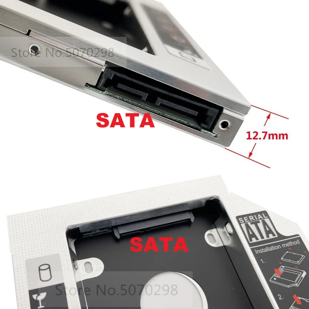 2nd HDD Hard Drive Optical bay Caddy Frame Bracket for HP Pavilion G6-1216tu G6-1309sm G6-2067ca G6-1241sa DV6-2112SA DV6-2010SF