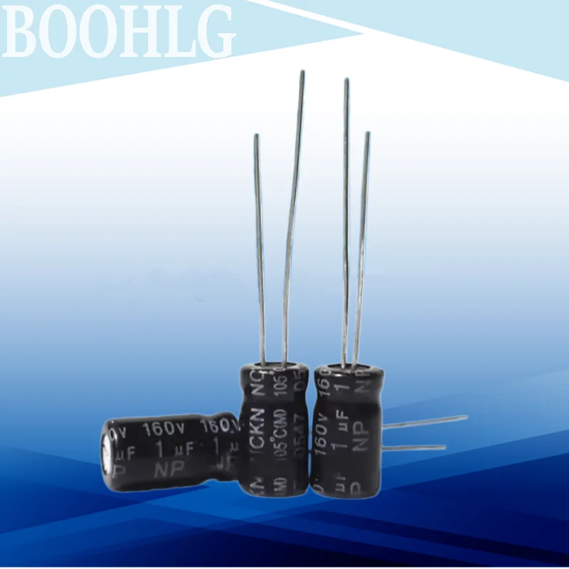 20PCS Audio Amplifier with High and Low Frequency Separation No-Limit NP Electrolytic Capacitor 160V 1UF 1UF 160V 6X12