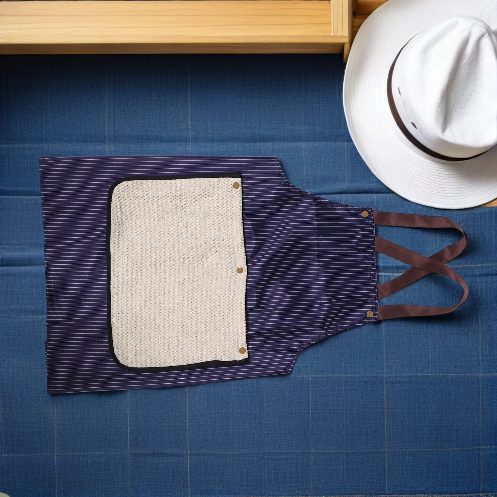 

Waterproof Long Apron Detachable Towel Full Coverage Cross Back Kitchen Cooking Baking Bbq Cleaning Gardening Waterproof Apron