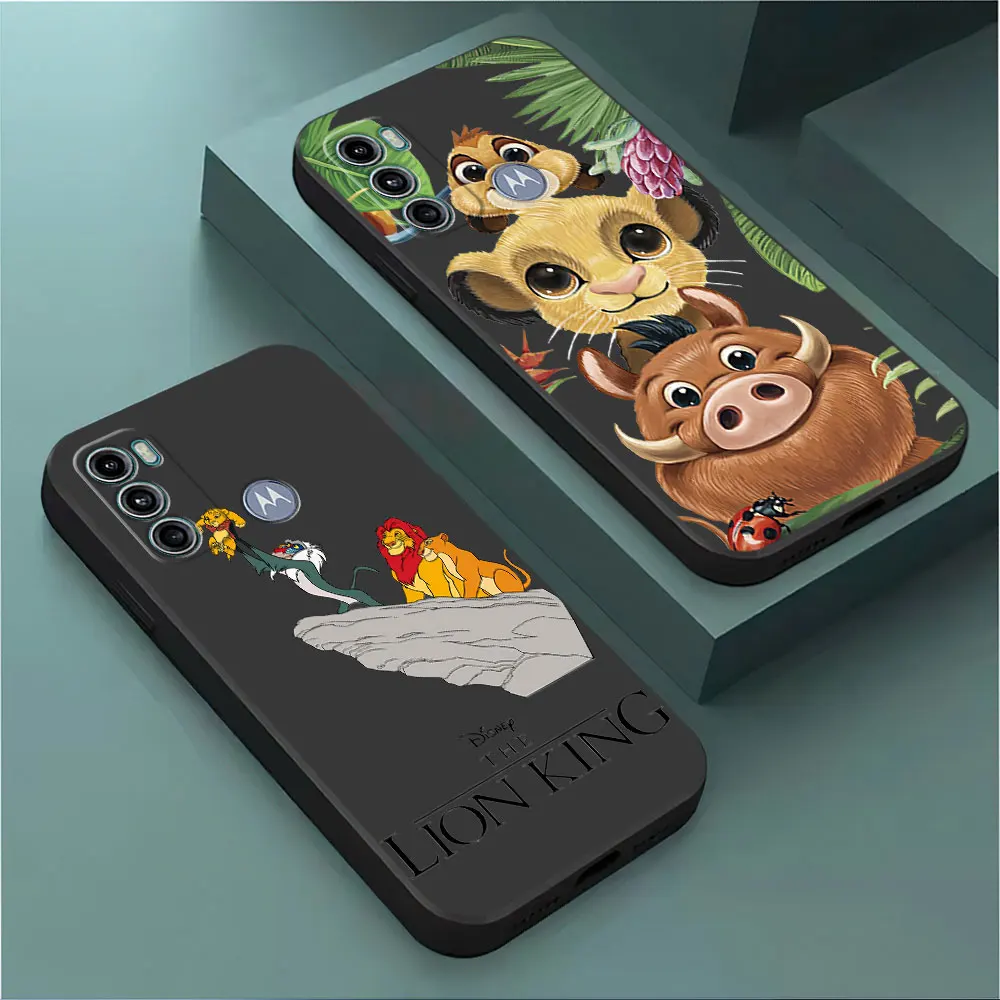 Phone Case for Motorola Moto G60 G71 5G G82 G8 G9 Power Lite G51 G50 G52 G72 G30 G200 G31 G32 G22 Simba Lion King Cover