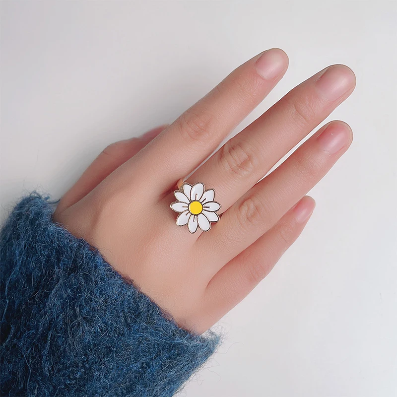 Fidget Spinner Spinning Ring for Girl Multiple Fruit Heart Butterfly Animal Rotatable Ring Anti Stress Teens Fun Jewelry