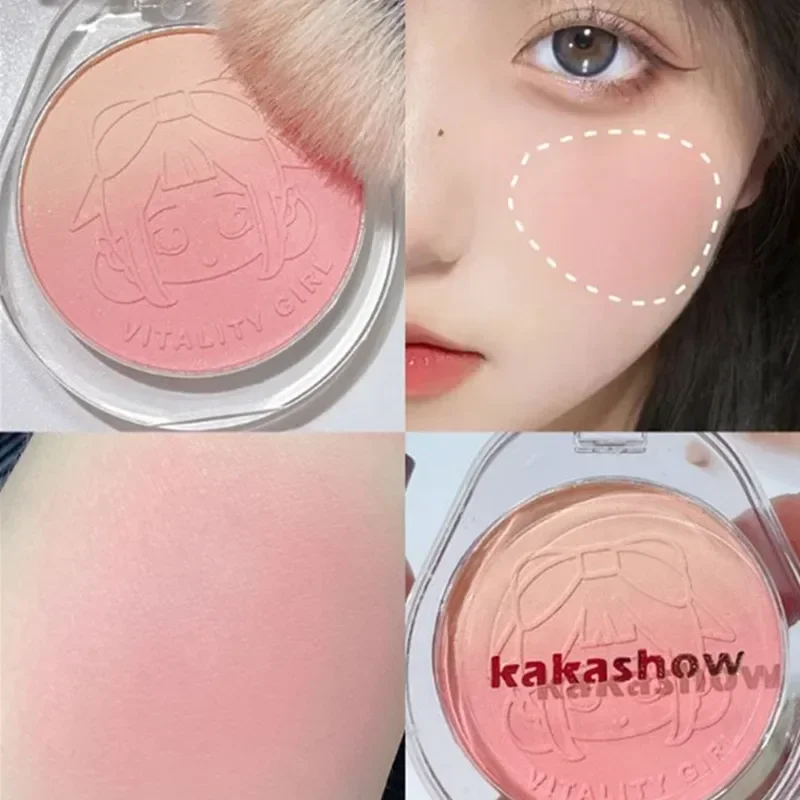 Heallor petali in rilievo Blush Peach Pink Orange Tint Makeup Blush Palette Cheek Contour Rouge Cosmetics Long-lasting Face Bright