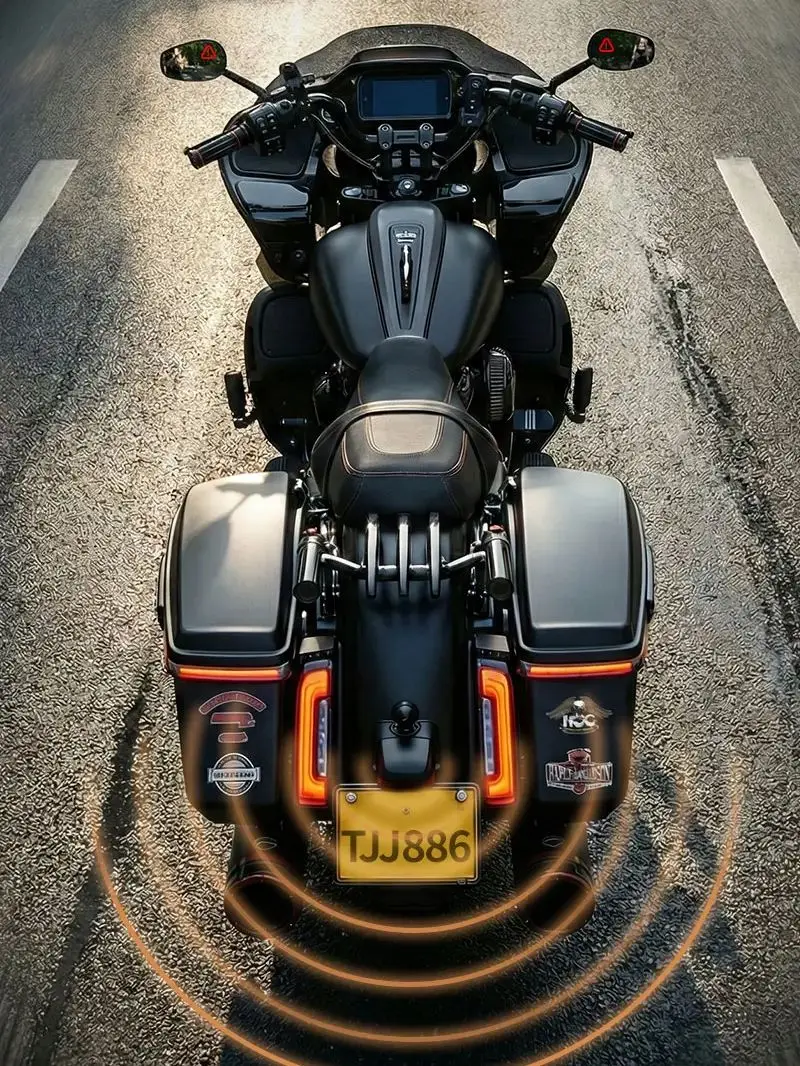 

NEW For Harley Nightster 975 Blind Spot Monitoring and Anti-Glare Precise Rear Sensors New High Definition Radar Rearview Mirror