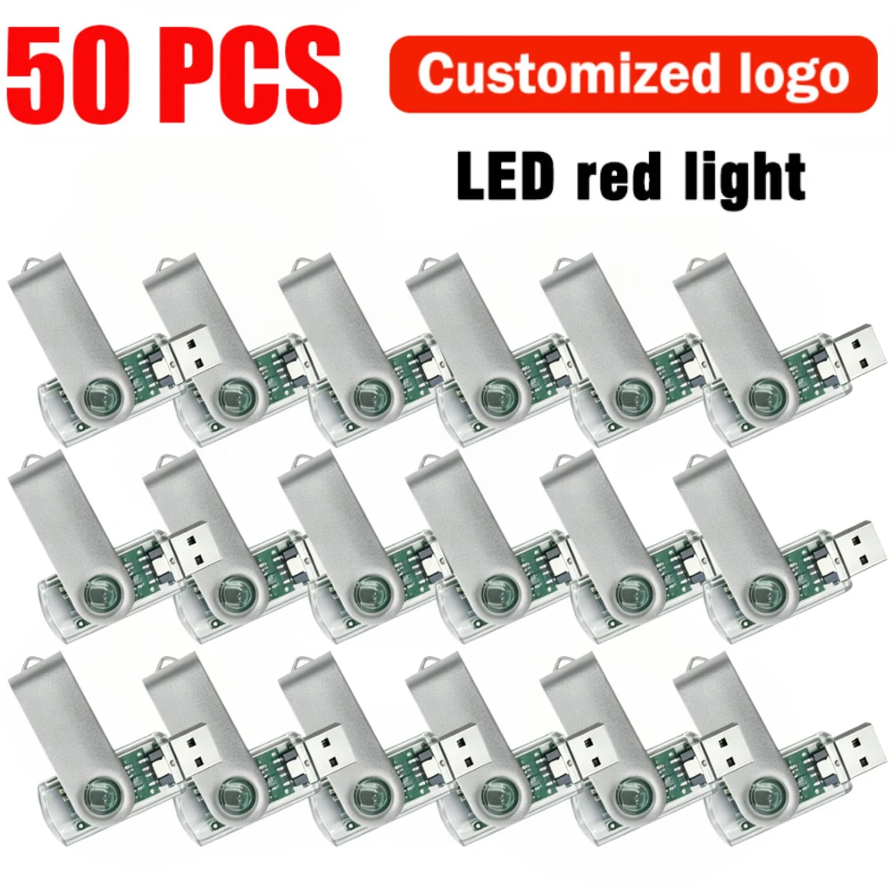 50pcs/lot Factory Price Usb 2.0 Flash Drive 512MB 4GB 16GB Usb Metal Pendrive 4GB 64GB Usb Memory Stick Free Custom Logo Gifts