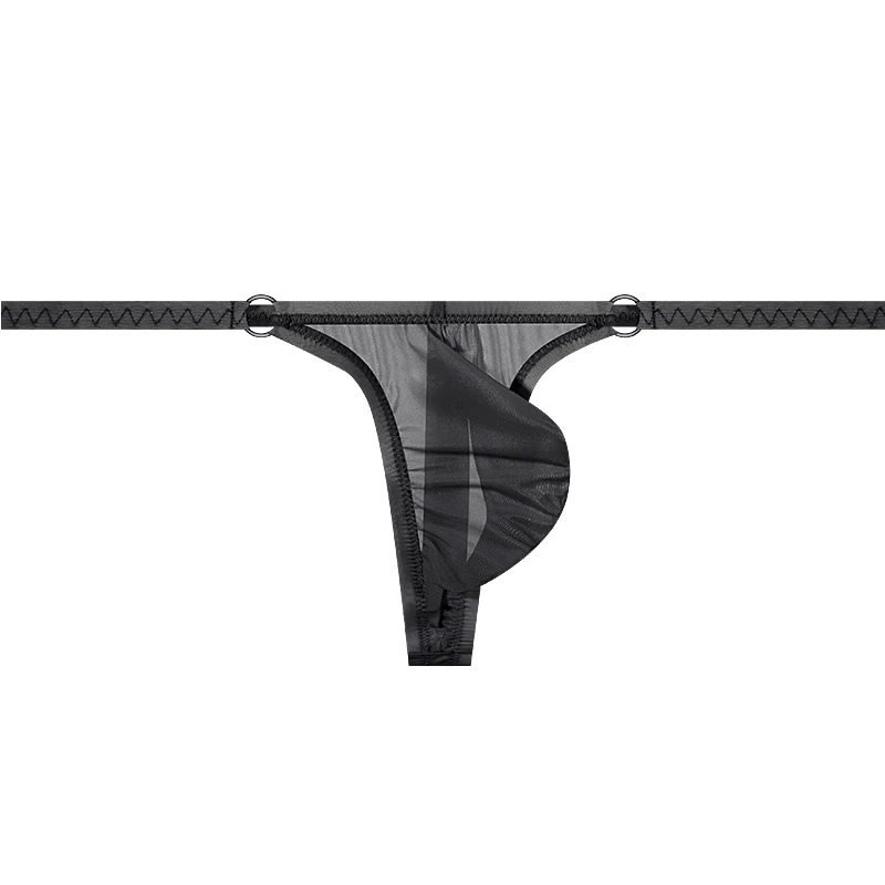 Men's Underwear Japanese-Style Ultra-Thin Ice Silk Sheer Thong Low-Rise Form-Fitting Underpants