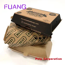 Custom  Hamburger Packaging Custom Take Away Paper Burger Box Hamburger Packaging Boxes