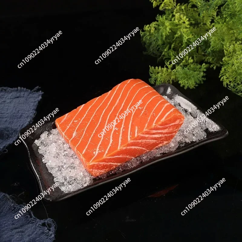 Simulation salmon sashimi platter model food food props display sample fake seafood platter sashimi pose