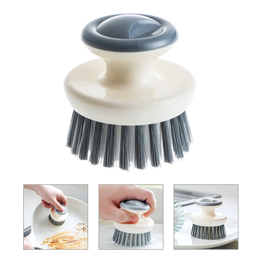 

Sturdy Dish Washing With Handle Non-Scratch Bristles Kitchen Scrub For Pots Dishes Cast Iron Cleaning Vegetable Fruit Kitchen