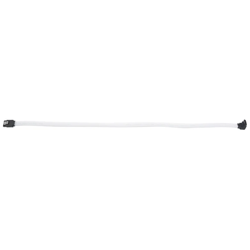 FULL-8 Buah 50CM SATA 3.0 III SATA3 7Pin Kabel Data Sudut Kanan 6 Gb/s Kabel SSD HDD Kabel Data Hard Disk dengan Lengan Nilon