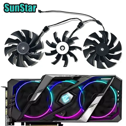 NEW 95MM PLD10015B12H 0.55A RTX 2070 2080 GPU Cooling Fan,For GIGABYTE Aorus RTX 2060 SUPER RTX 2070 2080 2080 Ti Video Card