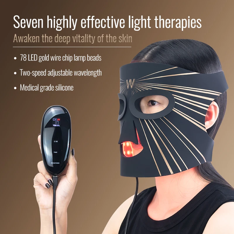 หน้ากาก LED photorejuvenation สามารถสลายเซลล์เม็ดสีได้กระตุ้นการฟื้นฟูคอลลาเจนในผิวหนังโดยการฉายรังสี