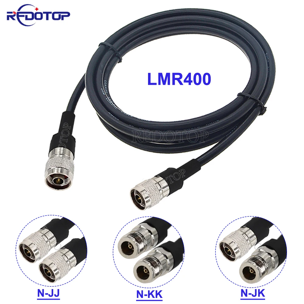 

N Male to N Female 50-7 LMR400 Jumper Pigtail Radio WIFI Extension Cable for 4G LTE Cellular Amplifier Cell Phone Signal Booster