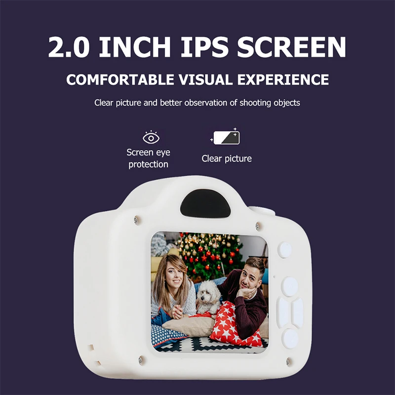 Crianças mini câmera digital brinquedos 1080p hd câmera dupla câmera de vídeo 2 Polegada display colorido câmera slr crianças presente aniversário crianças brinquedo