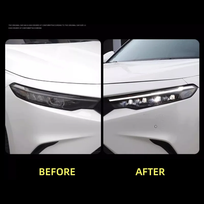مجموعة مصابيح أمامية LED لعدسة سيارة Honda INTEGRA المعدلة ذات شعاع عالي منخفض مصباح الجري النهاري