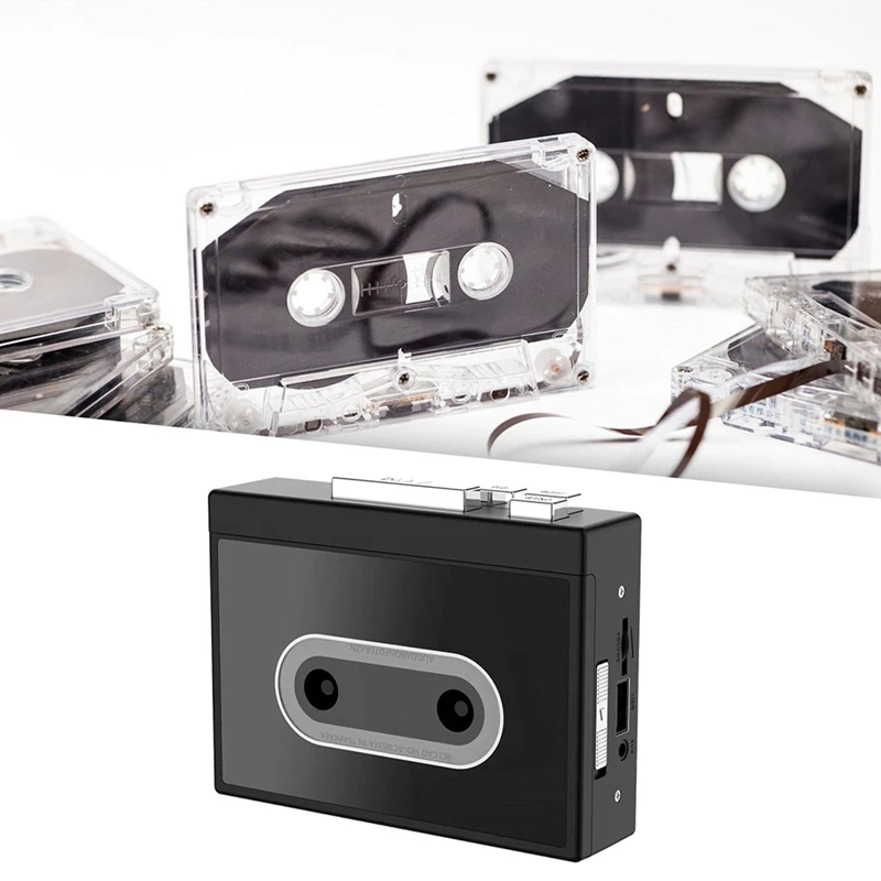 B03B-Cassette Player Full Stereo Sound U Disk DC 5V 128KPS USB2.0 Binaural Sound Tape Player For Music Language Learning Home