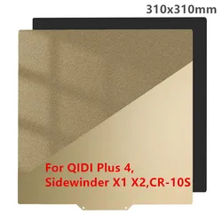 CR-10S PEI Sheet 310x310mm for Artillery SidewinderX1 X2 Build Plate Double Side Textured/Smooth PEI Print Bed for QIDI Plus4