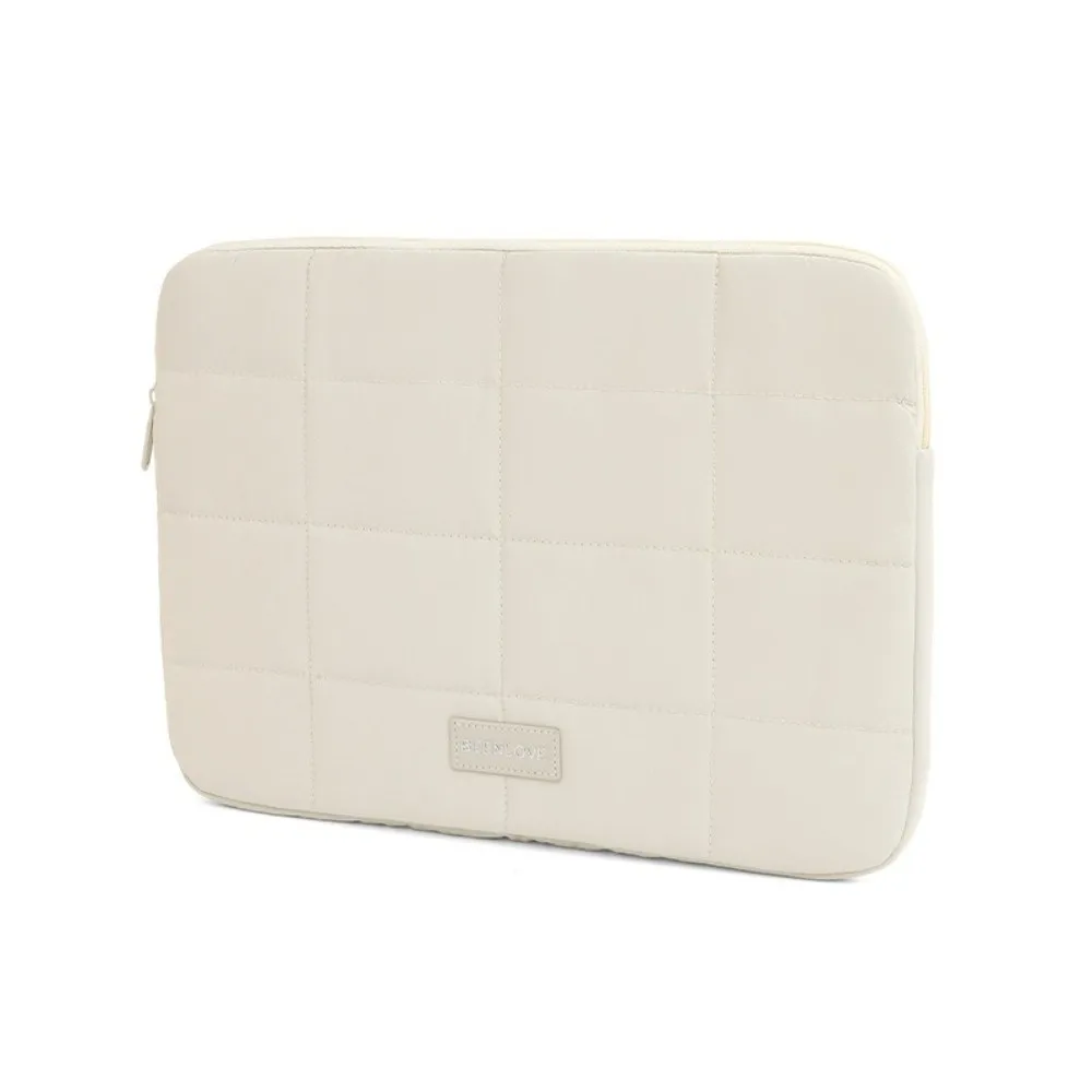 14/15.6inch Quilted Tablet Bag Shockproof Solid Color Travel Tablet Sleeve Ultralight Wear-resistant Tablet Protection Cases